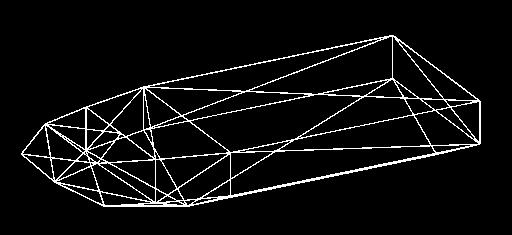 hullmesh Simplified boat hull mesh, verticies=30, triangles=42